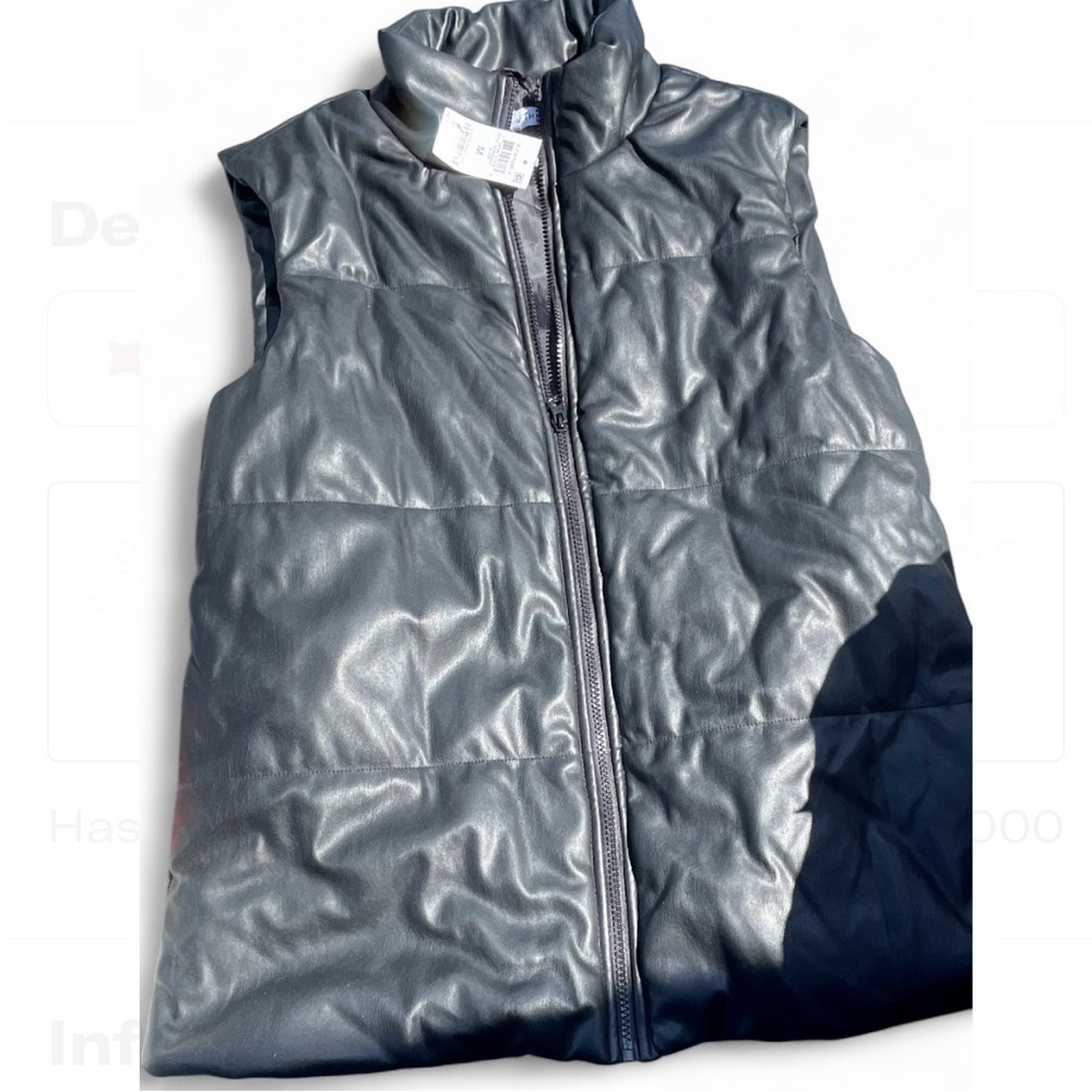 NWT And Now This Women's Black Puffer Vest